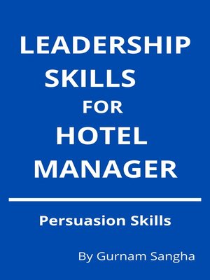 cover image of Leadership Skills For Hotel Manager
